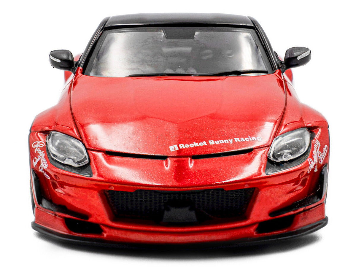 2022 Nissan Pandem Fairlady Z RHD (Right Hand Drive) Red Metallic with Black Top 1/43 Diecast Model Car by Solido-1
