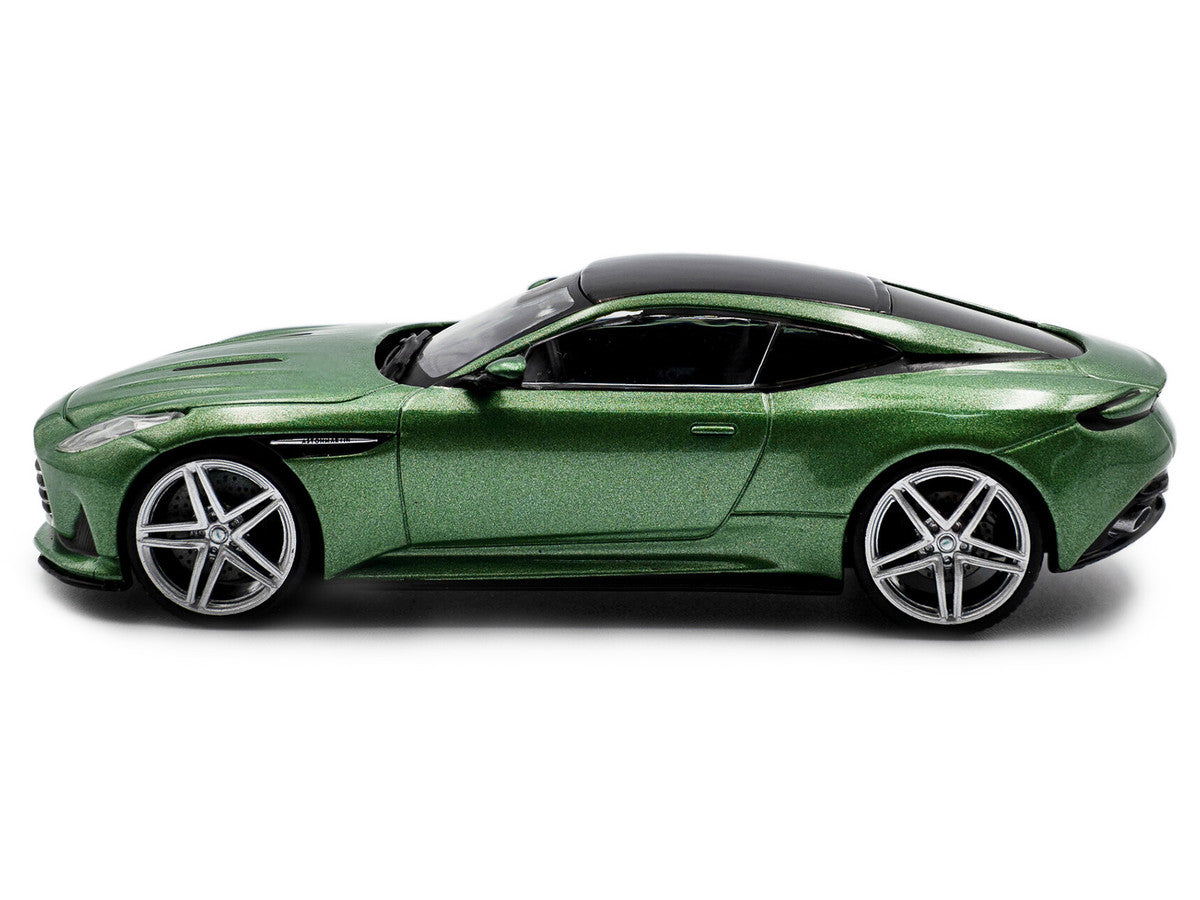 2023 Aston Martin DB12 Coupe Iridescent Emerald Metallic with Black Top 1/43 Diecast Model Car by Solido-1