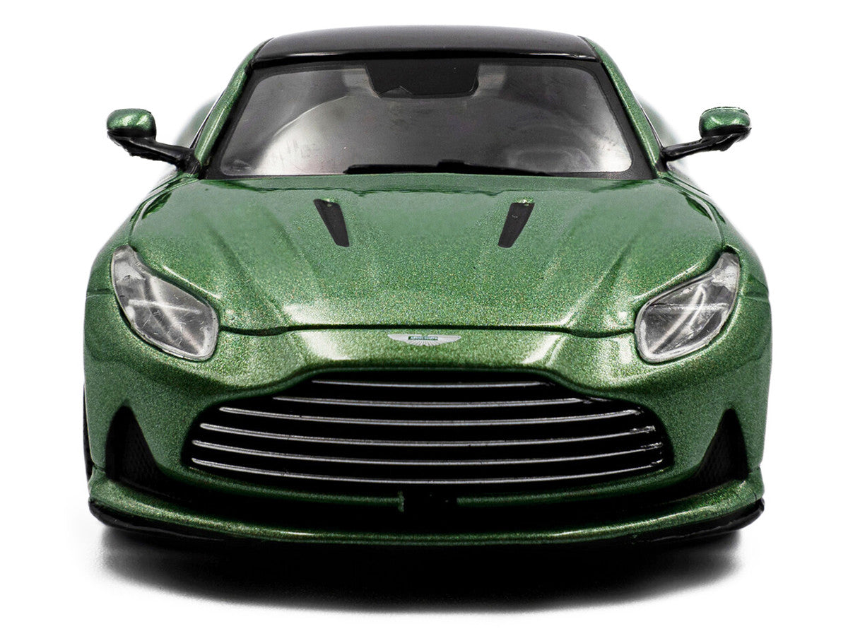 2023 Aston Martin DB12 Coupe Iridescent Emerald Metallic with Black Top 1/43 Diecast Model Car by Solido-2