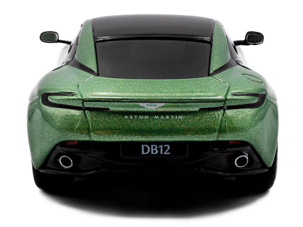 2023 Aston Martin DB12 Coupe Iridescent Emerald Metallic with Black Top 1/43 Diecast Model Car by Solido-3