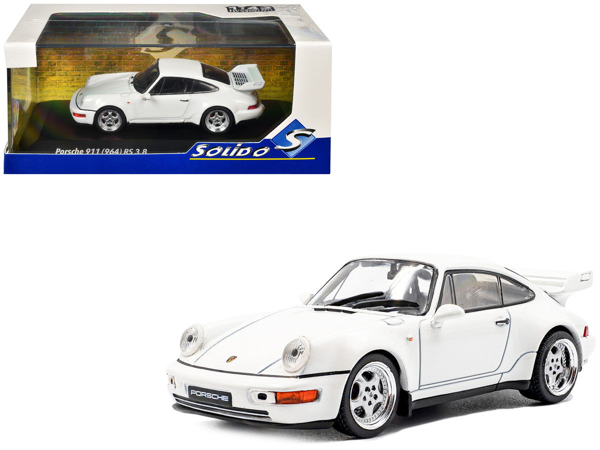 1994 Porsche 911 (964) RS 3.8 Grand Prix White 1/43 Diecast Model Car by Solido-4