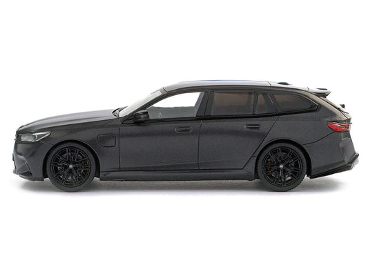 2024 BMW M5 Touring Frozen Deep Gray Metallic with Black Top 1/43 Diecast Model Car by Solido-0