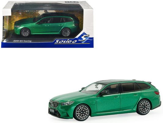 2024 BMW M5 Touring Isle Of Man Green Metallic with Black Top 1/43 Diecast Model Car by Solido-0