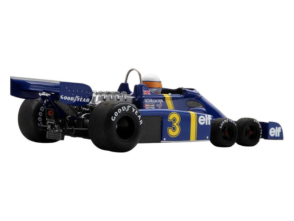 Tyrrell P34 #3 Jody Scheckter Winner Formula One F1 "Swedish GP" (1976) with Driver 1/43 Model Car by Spark-0