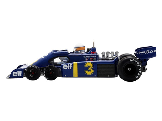 Tyrrell P34 #3 Jody Scheckter Formula One F1 "Dutch GP" (1976) with Driver 1/43 Model Car by Spark-0