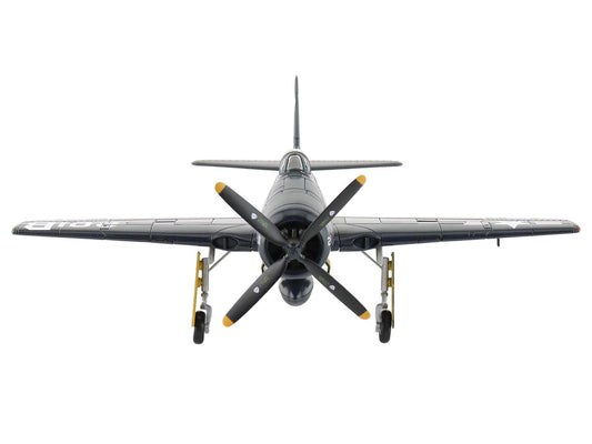 Grumman F8F-2P Bearcats Fighter Aircraft "121714 Duxford (Restored Plane)" (2014) United States Navy "SkyMax Flying Heroes" 1/72 Diecast Model by Hobby Master-0
