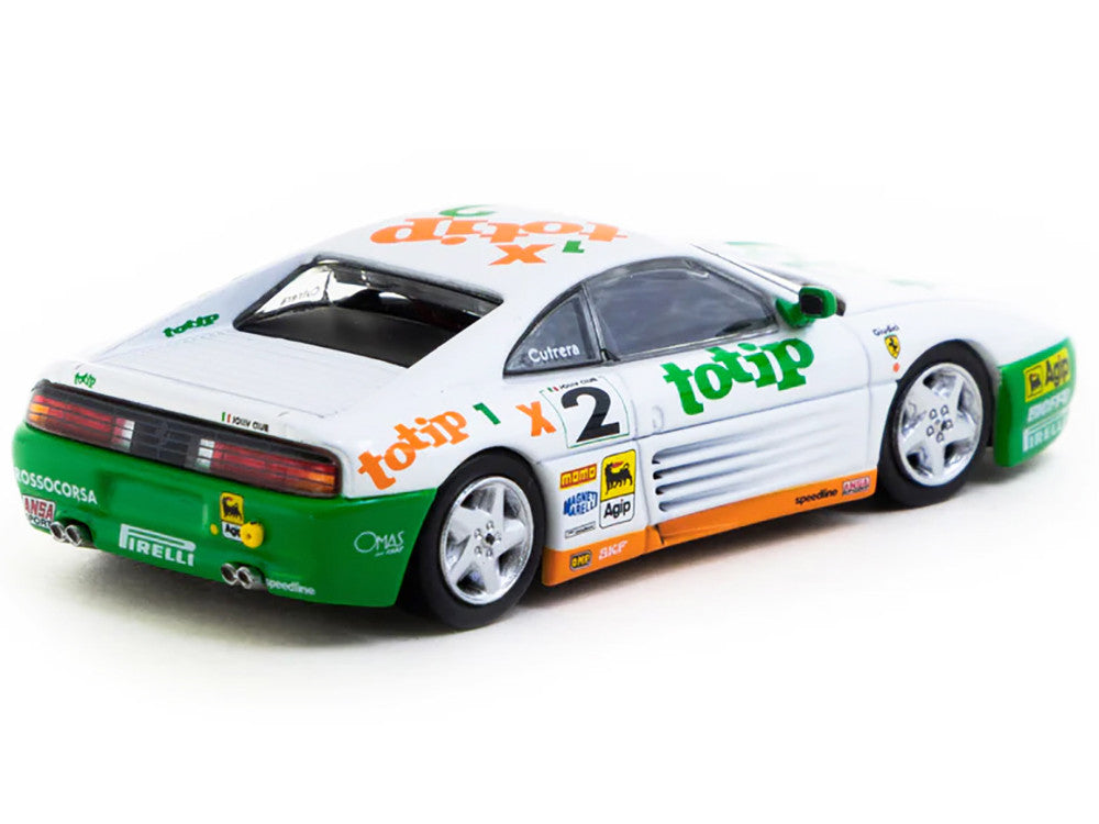 Ferrari 348 Challenge #2 Paolo Cutrera "Ferrari 348 Challenge" (1993) "Hobby64" Series 1/64 Diecast Model Car by Tarmac Works-2