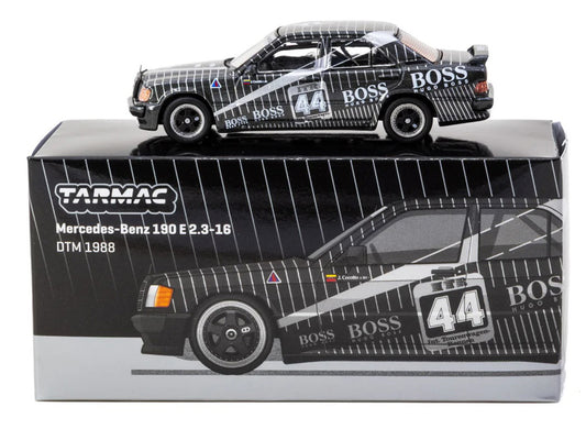 Mercedes-Benz 190 E 2.3-16 #44 Johnny Cecotto "Deutsche Tourenwagen Meisterschaft (DTM)" (1988) "Global64" Series 1/64 Diecast Model Car by Tarmac Works-0