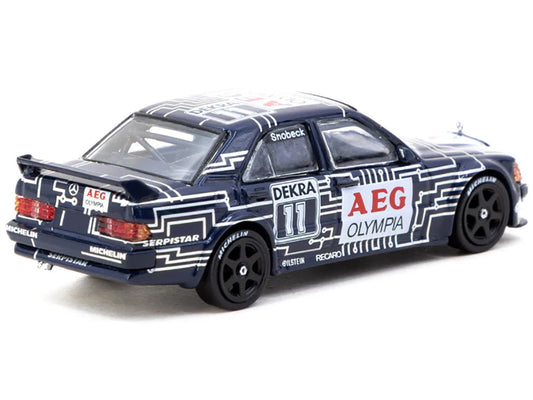 Mercedes-Benz 190 E 2.5-16 EVO 1 #11 Dany Snobeck "Deutsche Tourenwagen Meisterschaft (DTM)" (1989) "Global64" Series 1/64 Diecast Model by Tarmac Works-0