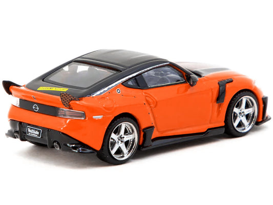 Nissan VeilSide FFZ400 Fairlady Z RHD (Right Hand Drive) Orange with Black Top "Global64" Series 1/64 Diecast Model by Tarmac Works-0