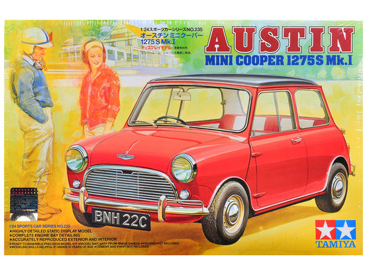 Model Kit Austin Mini Cooper 1275S MK.1 1/24 Scale Model by Tamiya-0