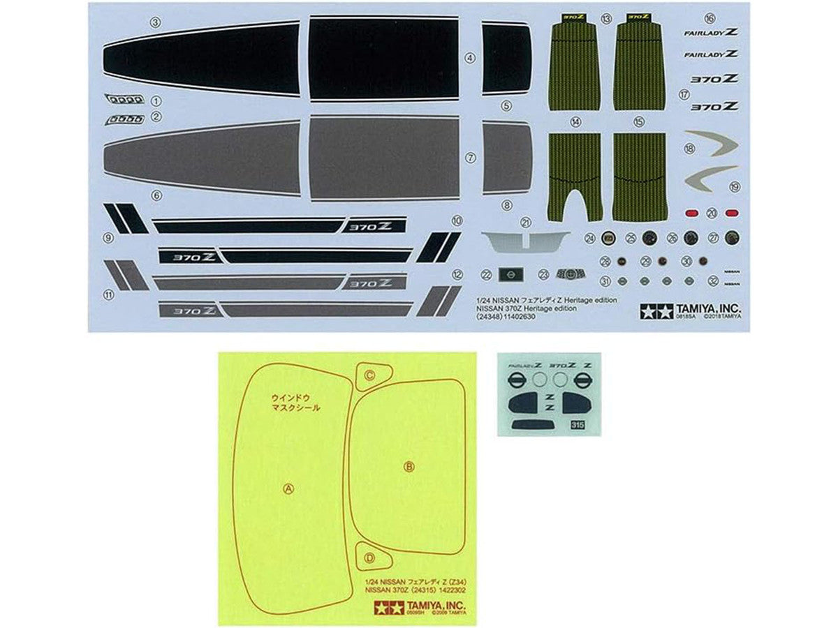 Model Kit Nissan 370Z Heritage Edition 1/24 Scale Model by Tamiya-2
