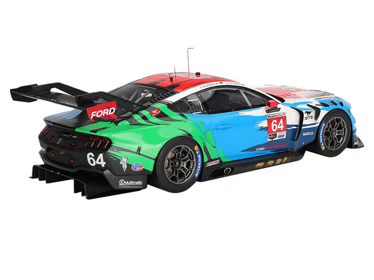 Ford Mustang GT3 #64 Mike Rockenfeller - Harry Tincknell "Ford Multimatic Motorsports" "Motul Course de Monterey - Laguna Seca" (2024) 1/18 Model Car by Top Speed-0