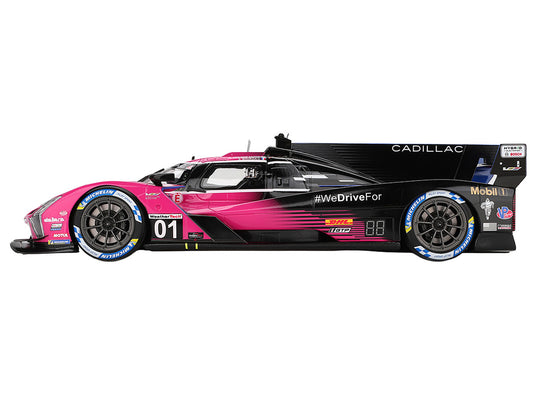 Cadillac V-Series.R #01 Sebastien Bourdais - Scott Dixon - Renger van der Zande "Cadillac Racing" Winner IMSA "Petit Le Mans" (2024) 1/18 Model Car by Top Speed-0