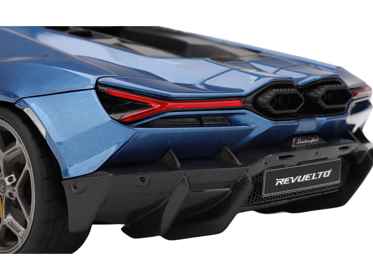 Lamborghini Revuelto Blu Eleos Blue Metallic 1/18 Model Car by Top Speed-2