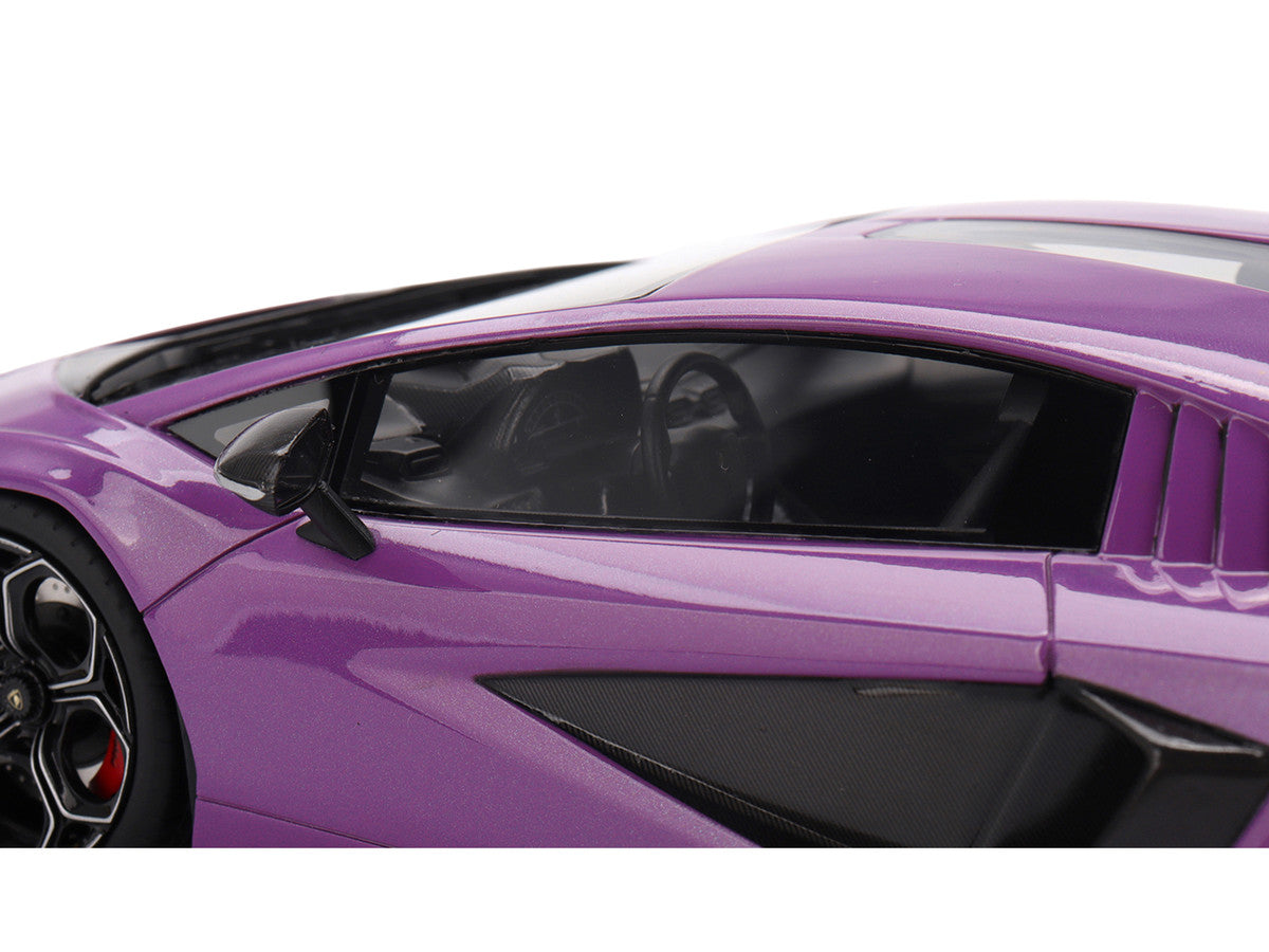 Lamborghini Countach LPI 800-4 Viola 30th Purple Metallic 1/18 Model Car by Top Speed-3