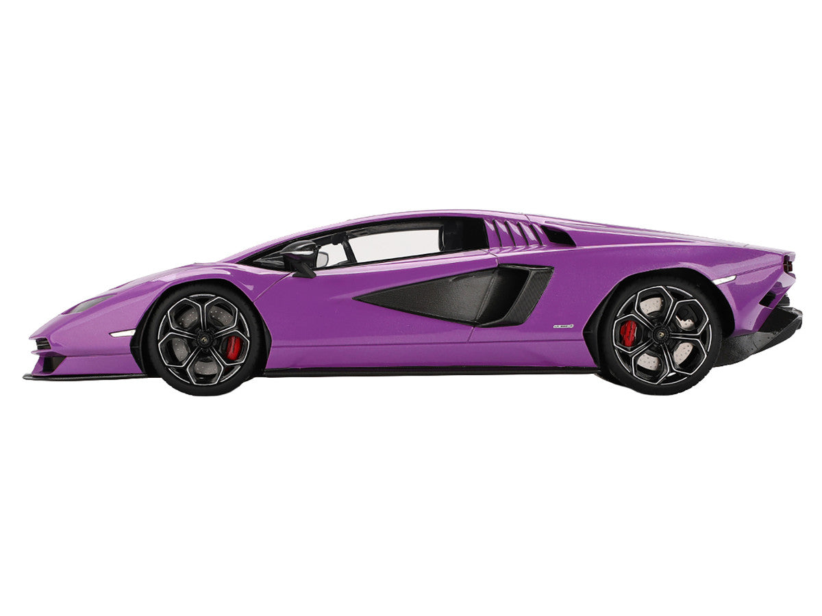 Lamborghini Countach LPI 800-4 Viola 30th Purple Metallic 1/18 Model Car by Top Speed-0