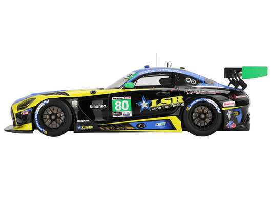 Mercedes-AMG GT3 EVO #80 Scott Andrews - Ralf Aron - Eric Filgueiras - Dan Knox "Lone Star Racing" IMSA "24 Hours of Daytona" (2025) 1/18 Model Car by Top Speed-0