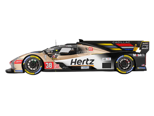 Cadillac V-Series.R #38 Earl Bamber - Sebastien Bourdais - Jenson Button "Cadillac Hertz Team Jota" FIA WEC "24 Hours of Le Mans" (2025) 1/18 Model Car by Top Speed-0
