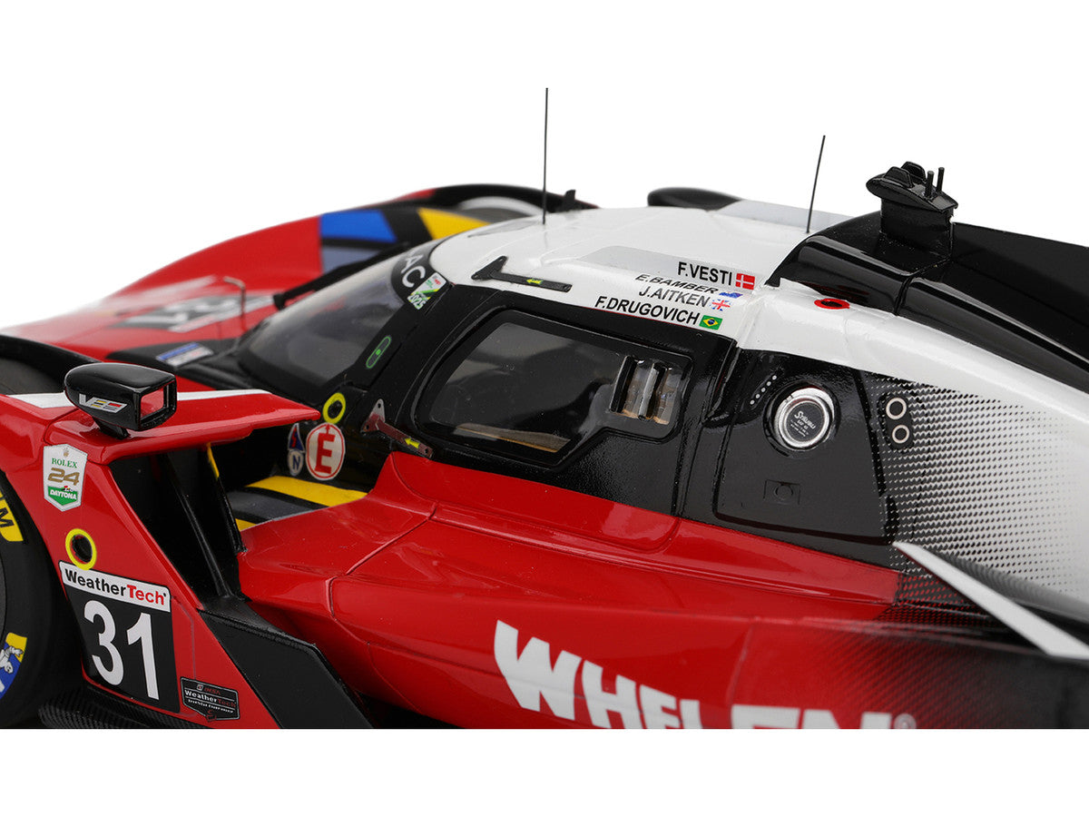 Cadillac V-Series.R #31 Jack Aitken - Felipe Drugovich - Frederik Vesti - Earl Bamber "Cadillac Whelen" IMSA "24 Hours of Daytona" (2025) 1/18 Model Car by Top Speed-2