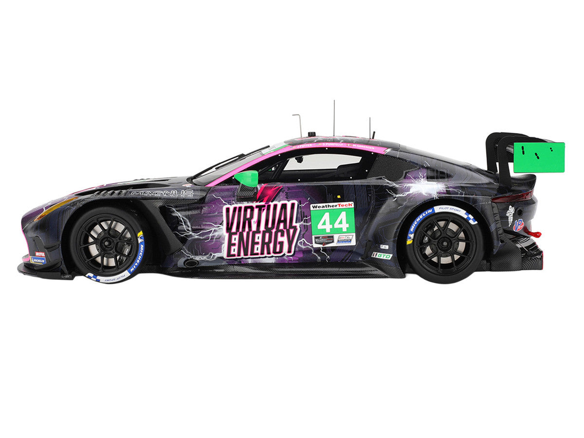 Aston Martin Vantage GT3 EVO #44 John Potter - Spencer Pumpelly - Marco Sorensen "Magnus Racing" IMSA "Six Hours of The Glen (Watkins Glen)" (2025) 1/18 Model Car by Top Speed-0