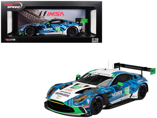 Aston Martin Vantage GT3 EVO #19 Valentin Hasse-Clot - Anthony McIntosh - Maxime Robin - Rory van der Steur "van der Steur Racing" IMSA "24 Hours of Daytona" (2025) 1/18 Model Car by Top Speed-0