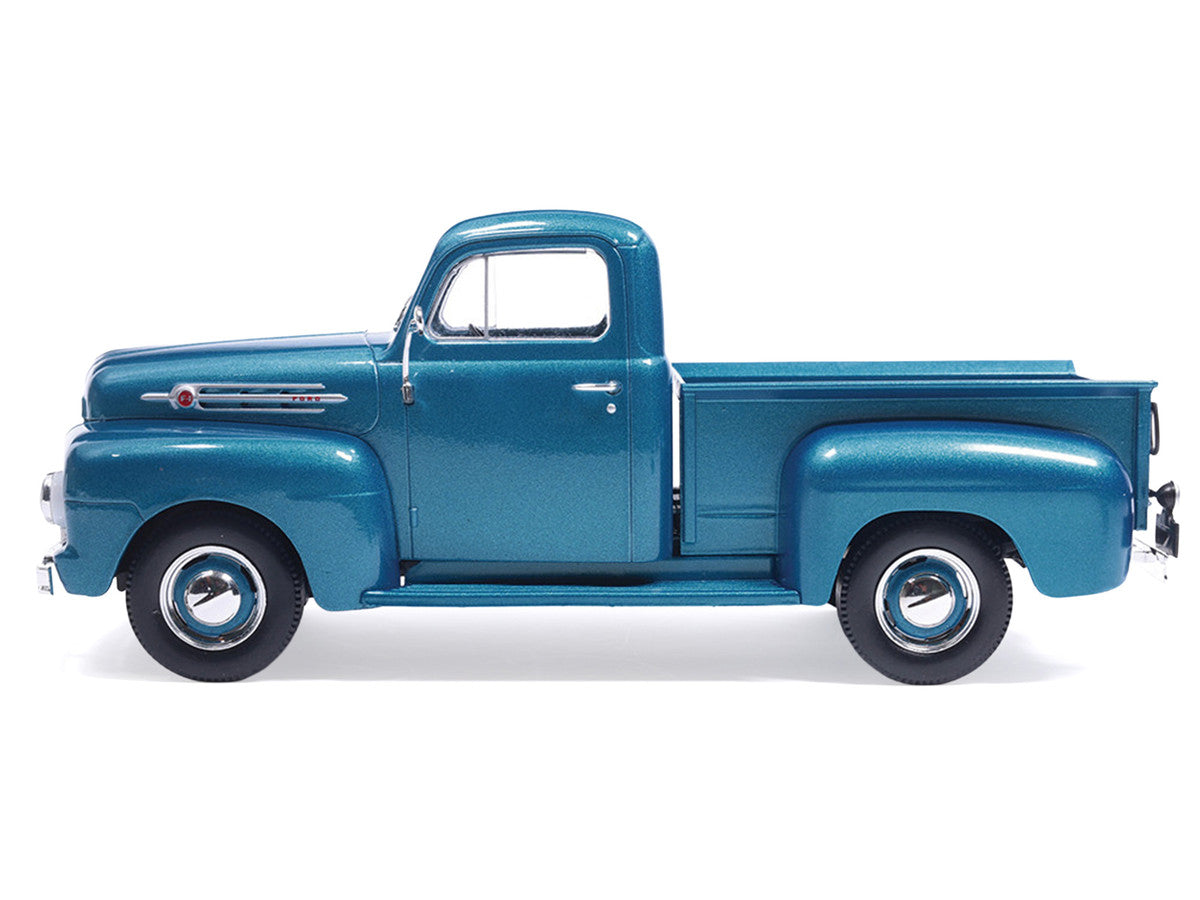 1952 Ford F1 Pickup Truck Blue Metallic 1/24 Diecast Model by IXO Models-0