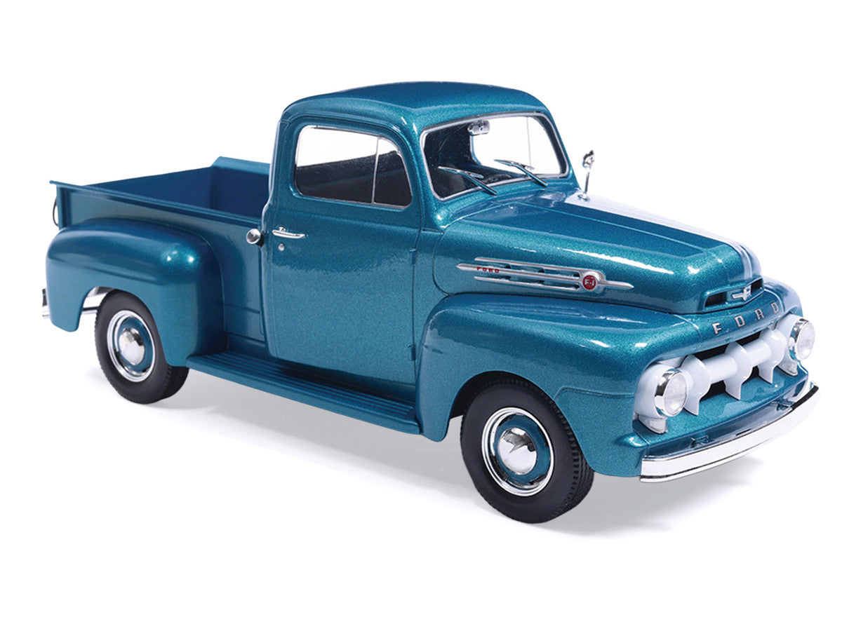 1952 Ford F1 Pickup Truck Blue Metallic 1/24 Diecast Model by IXO Models-1