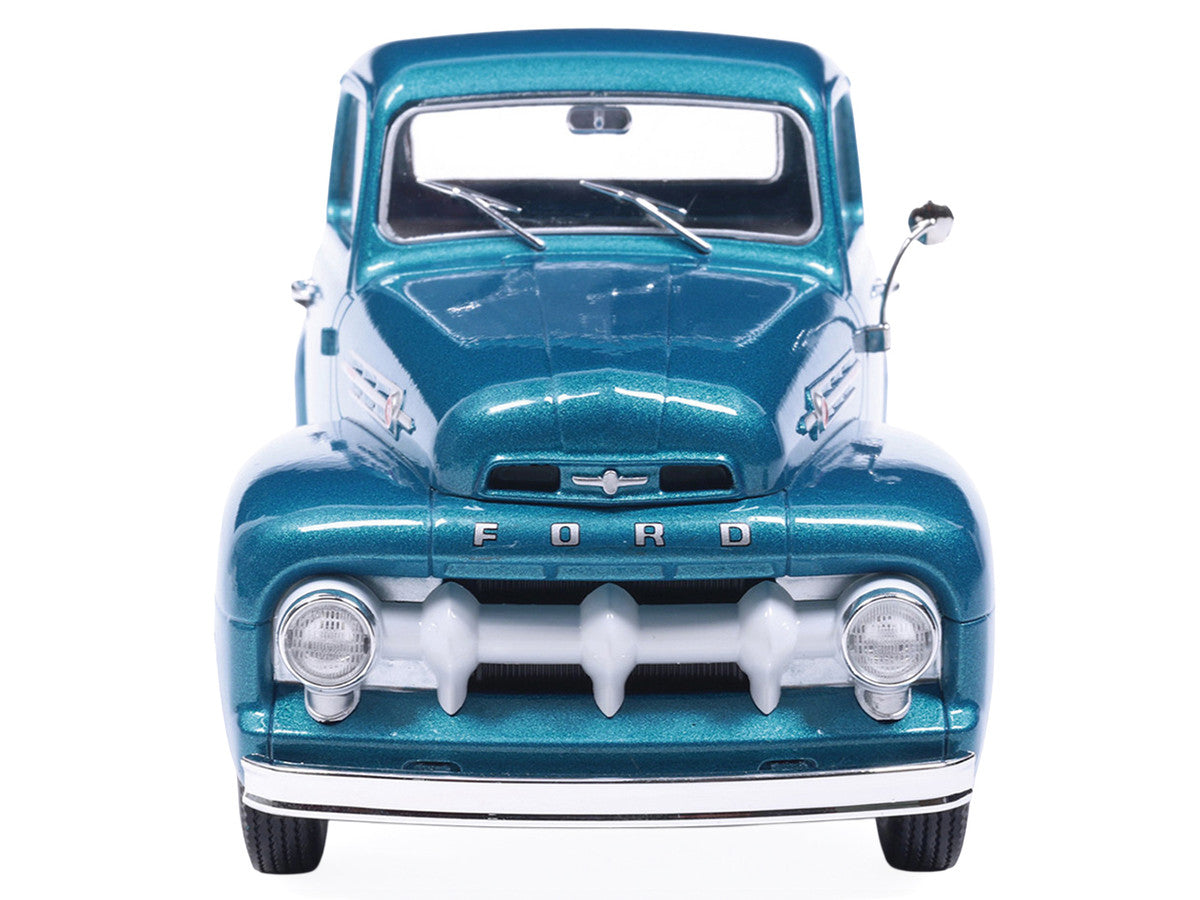 1952 Ford F1 Pickup Truck Blue Metallic 1/24 Diecast Model by IXO Models-2