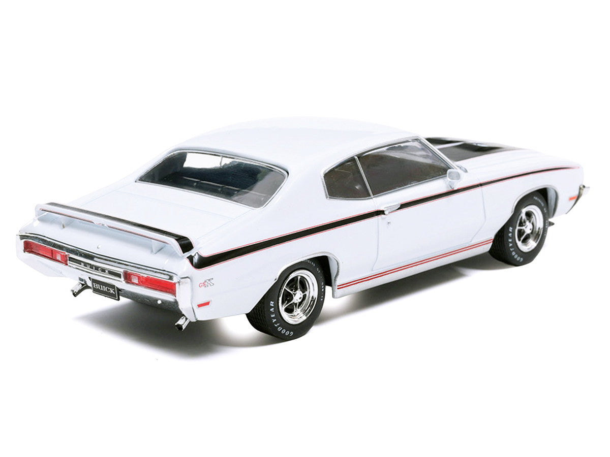 1970 Buick GSX Apollo White with Black and Red Stripes 1/43 Diecast Model by IXO Models-1