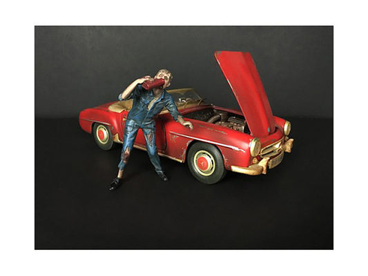 Zombie Mechanic Figurine III for 1/24 Scale Models by American Diorama-0