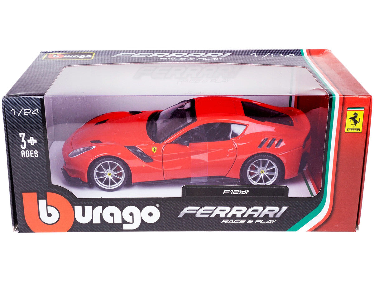 Ferrari F12 TDF Red 1/24 Diecast Model Car by Bburago-2