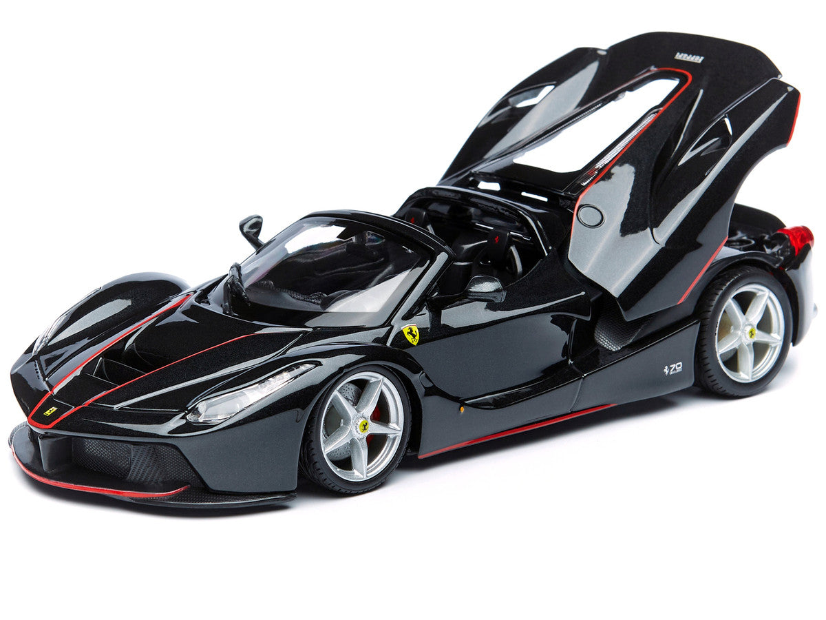 Ferrari LaFerrari F70 Aperta Black 1/24 Diecast Model Car by Bburago-1