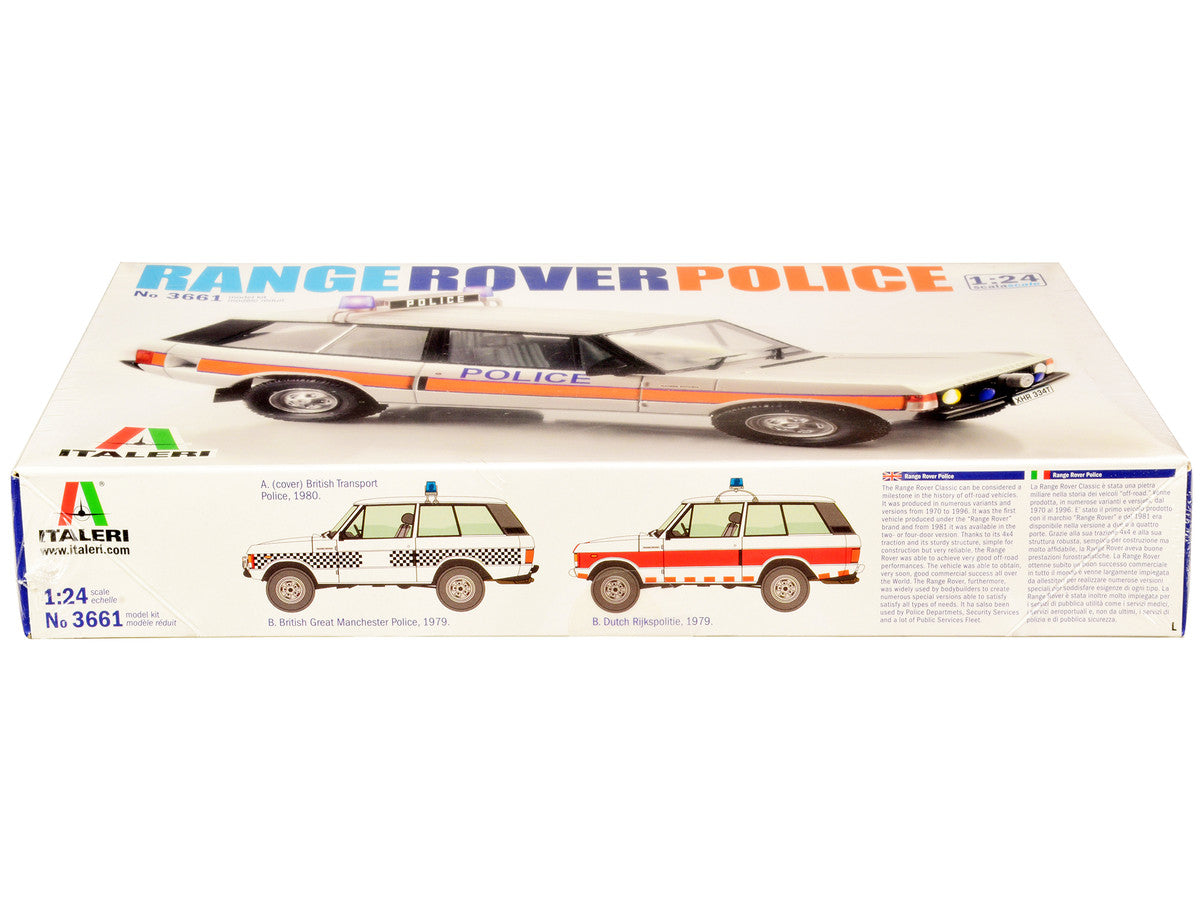 Skill 3 Model Kit Land Rover Range Rover Police 1/24 Scale Model by Italeri-1