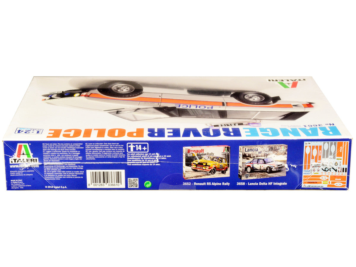 Skill 3 Model Kit Land Rover Range Rover Police 1/24 Scale Model by Italeri-2