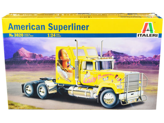 Skill 5 Model Kit American Superliner Truck Tractor "Lady Butterfly" 1/24 Scale Model by Italeri-0