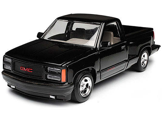 1992 GMC Sierra GT Black Pickup Truck 1/24 Diecast Model by Motormax-0