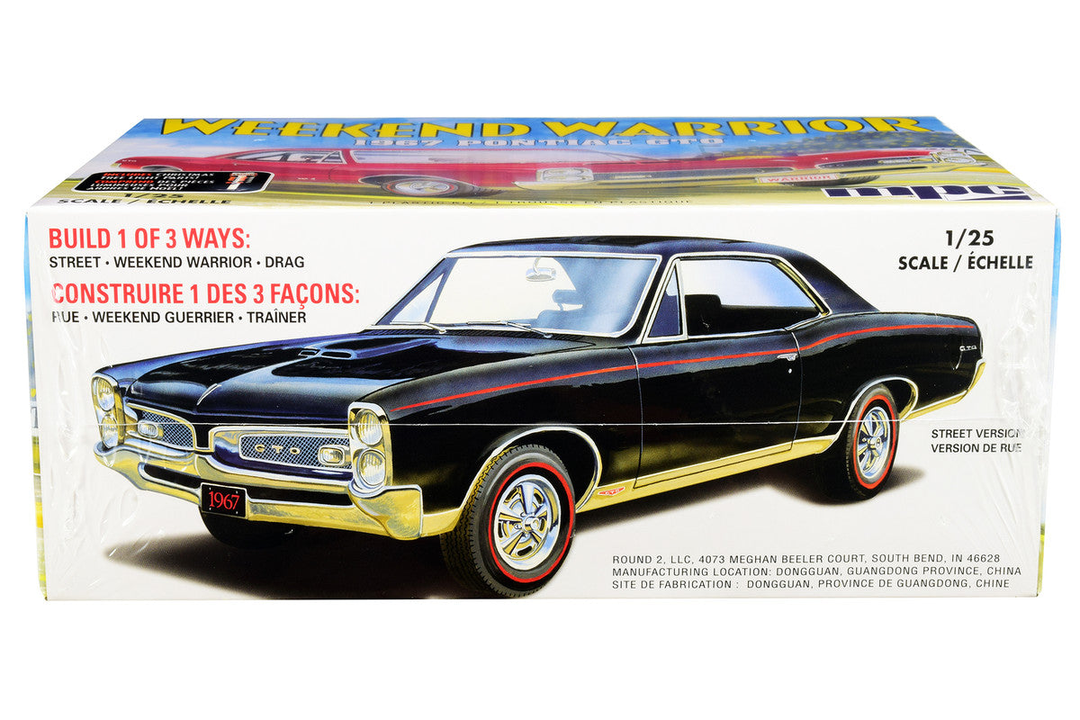 Skill 3 Model Kit 1967 Pontiac GTO "Weekend Warrior" 3 in 1 Kit 1/25 Scale Model by MPC-2