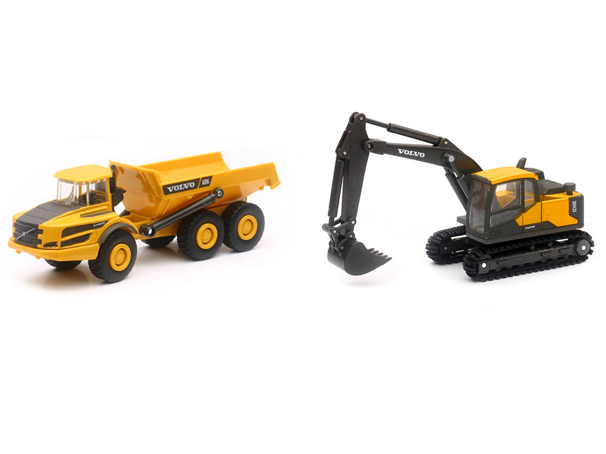 "Volvo Construction Vehicles" Set of 3 pieces Diecast Models by New Ray-2