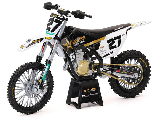 Husqvarna FC450 Motorcycle #27 Malcolm Stewart "Rockstar Energy Drink" 1/12 Diecast Model by New Ray-0