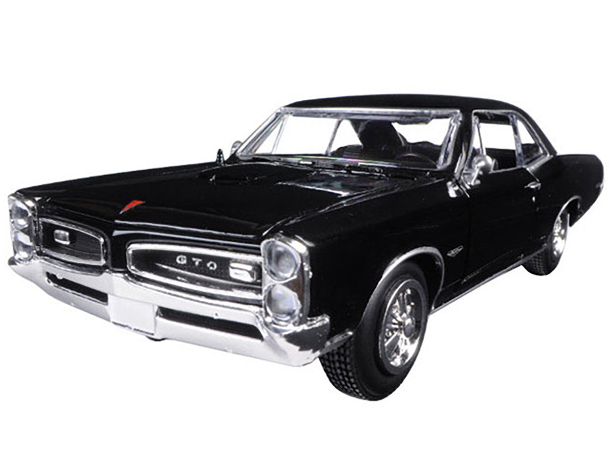 1966 Pontiac GTO Black "Muscle Car Collection" 1/25 Diecast Model Car by New Ray-0