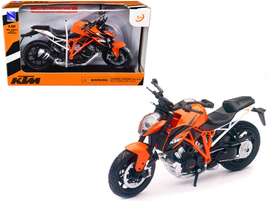 KTM 1290 Super Duke R Motorcycle Orange 1/12 Diecast Model by New Ray-0