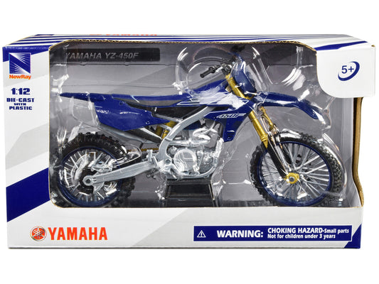 Yamaha YZ-450F Motorcycle Blue 1/12 Diecast Model by New Ray-0