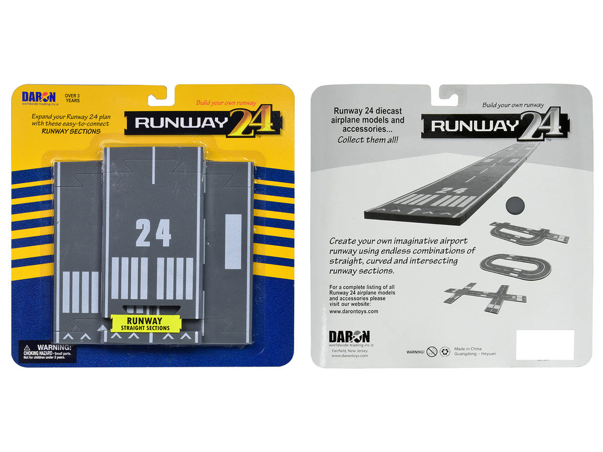 Runway Straight Sections 3 Piece Set for Diecast Models by Runway24-2