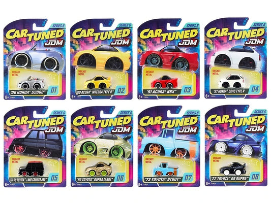 JDM Tuners Series 6 Set of 8 Pieces Diecast Model Cars by CarTuned-0