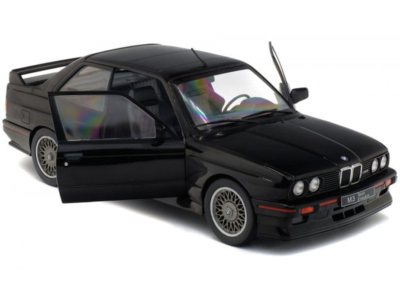 1990 BMW E30 Sport Evo Black 1/18 Diecast Model Car by Solido-1
