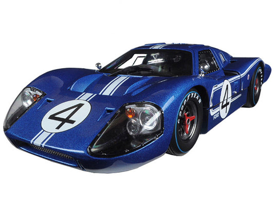 Ford GT MK IV #4 Blue L. Ruby - D. Hulme 24 Hours of Le Mans (1967) 1/18 Diecast Model Car by Shelby Collectibles-0