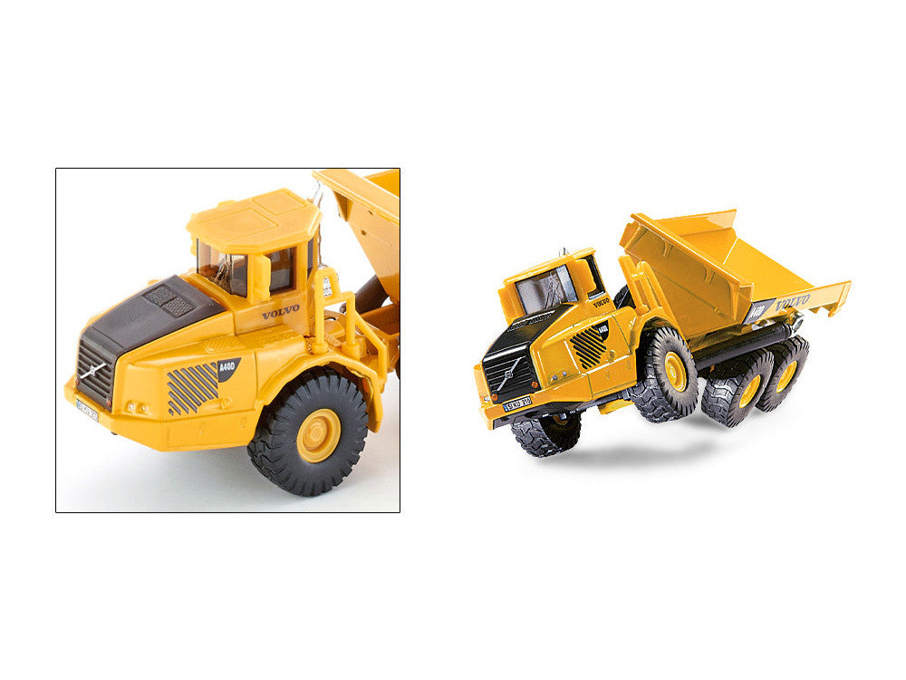 Volvo A40D Dump Truck Yellow 1/87 (HO) Diecast Model by Siku-4