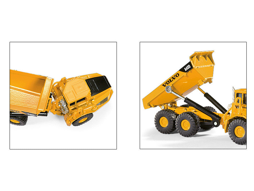 Volvo A40D Dump Truck Yellow 1/87 (HO) Diecast Model by Siku-3