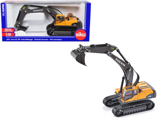 Volvo EC290 Hydraulic Excavator Yellow 1/50 Diecast Model by Siku-0